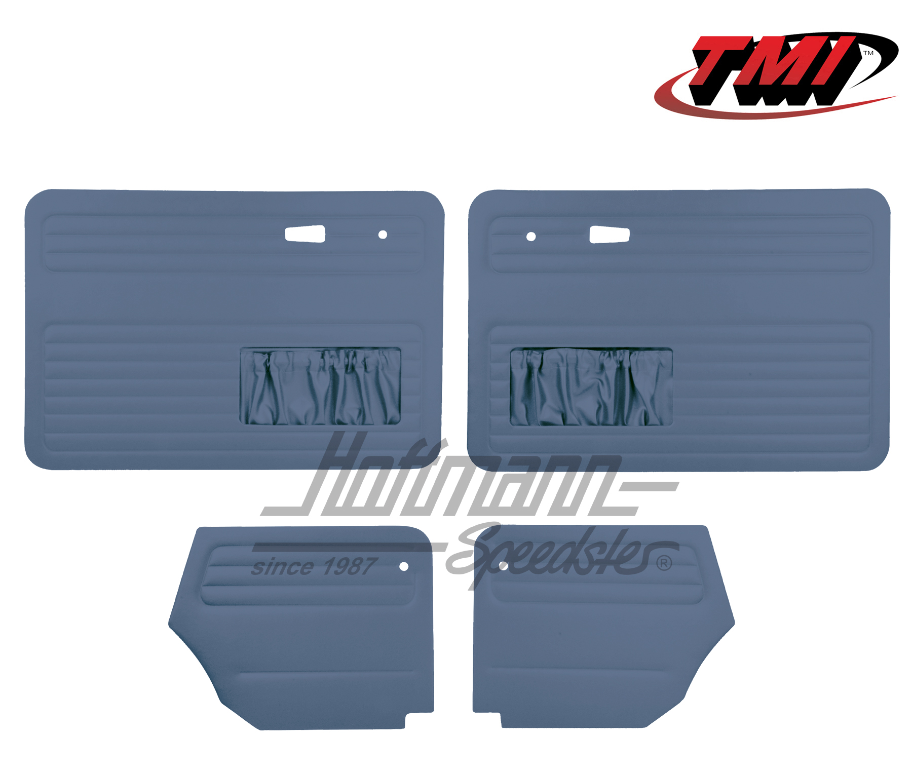 Door panels, Beetle Convertible, 66-72, blue | 10-1329-18 | 055-7578