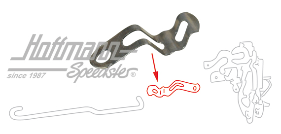 Clamping spring, pull rod/door lock, 8.66- | 113 837 199 | 020-2336-10