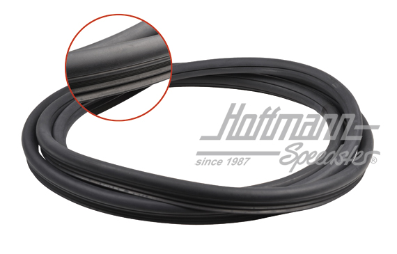 Front window seal, Bus T2, 67-79, with groove | 241 845 121 | 090-6110-10
