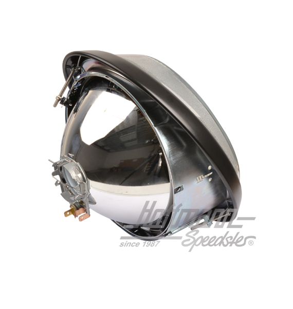 Headlight, H4, Porsche 911, 78-94, black                                                            