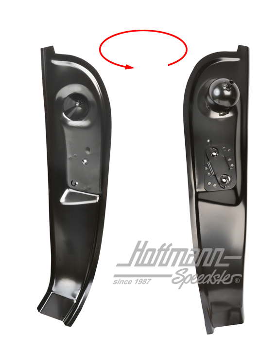 Lock pillar plate, 911/912, 65-68, left | DAN 502 041 00 | 590-0050-01