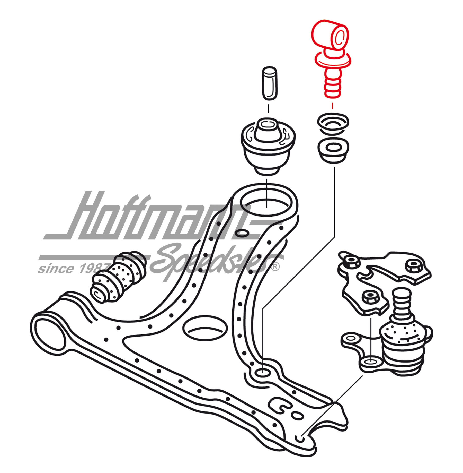 Coupling rod, transvers control arm, 1.0-1.8                                                        