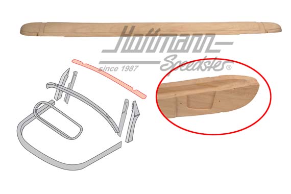 Front header bow (solid wood), 8.64-7.67 | 151 871 189 E | 020-4600