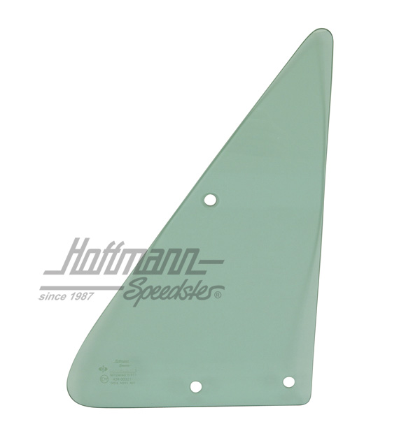 Vent-window glass, Bus T2, 67-, green, left | 253 845 255 | 380-0255-01
