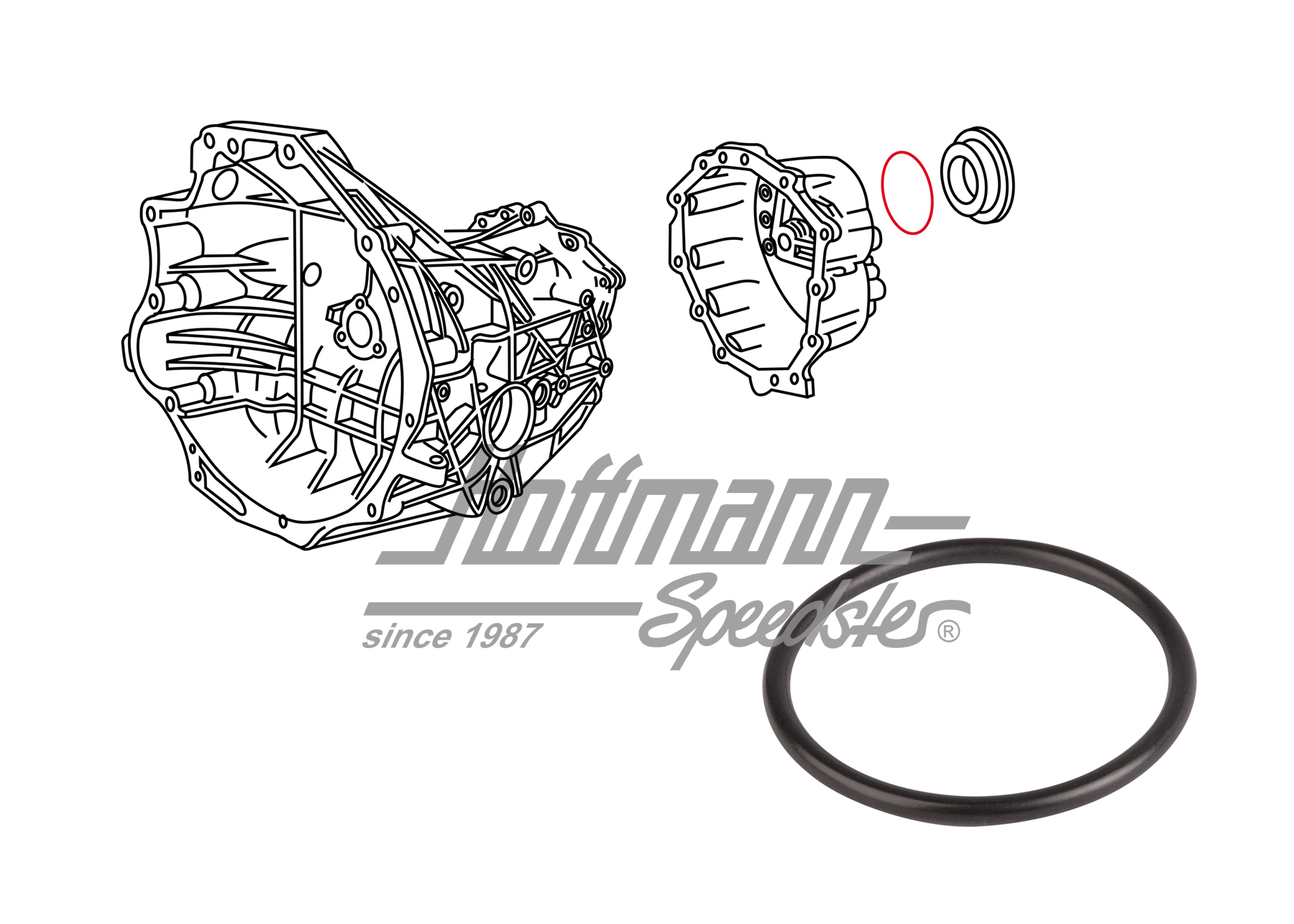 Sealing ring, cover/gearbox, 4-speed, 924 | 088 301 185 | 650-3010