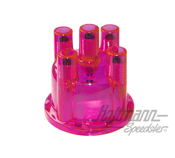 Distributor cap, transparent, neon pink |  | 010-0944