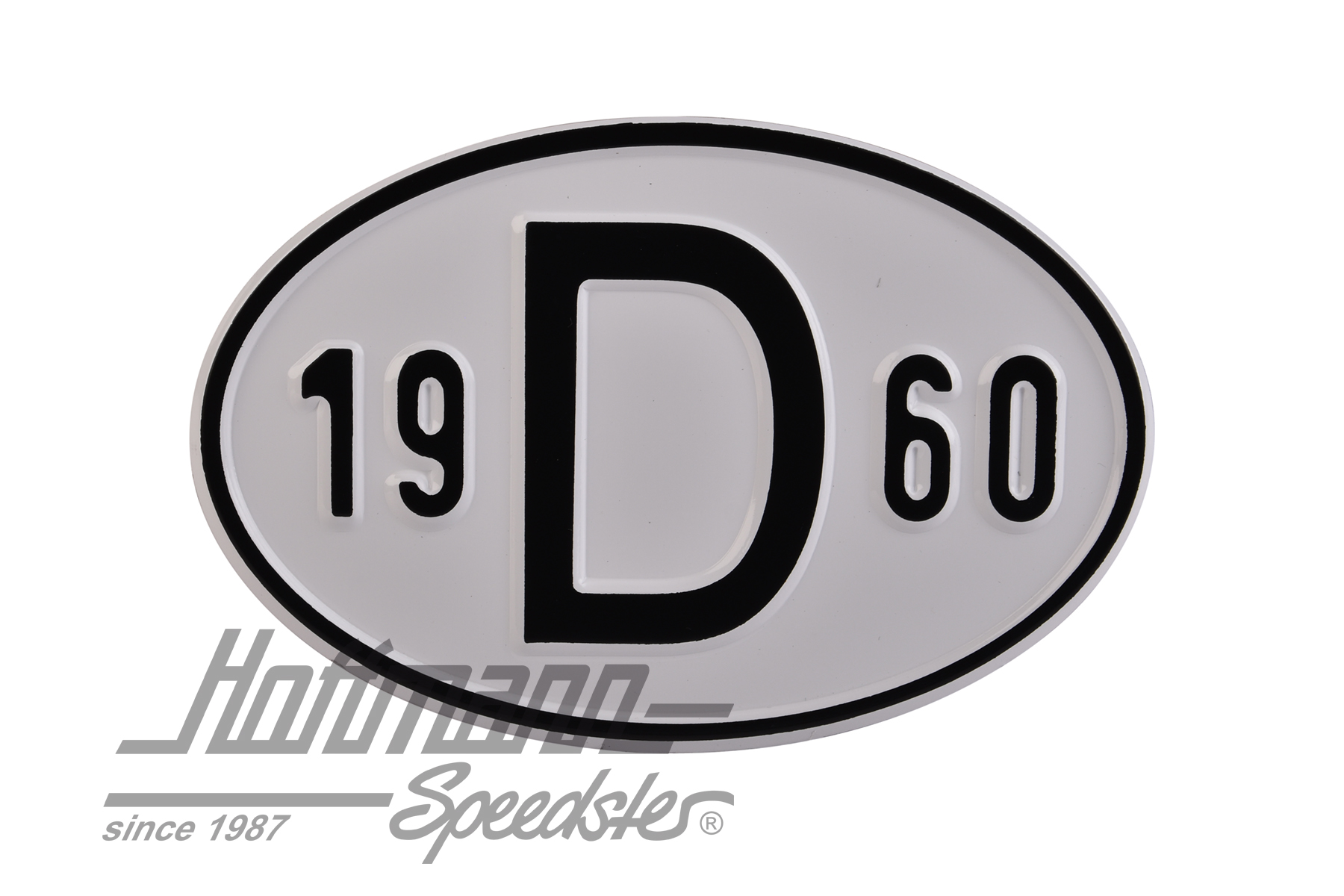 Nationality plate "D", alu, with year 1960 |  | 020-2396-60