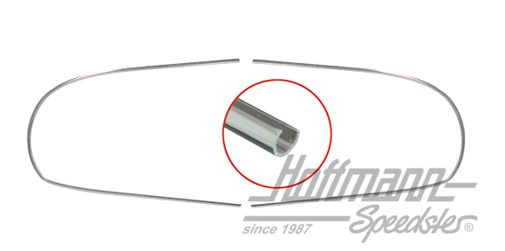 Ornamental frame, aluminium, rear window, Convertible, 8.57-7.62 | 151 853 355 A | 020-5648