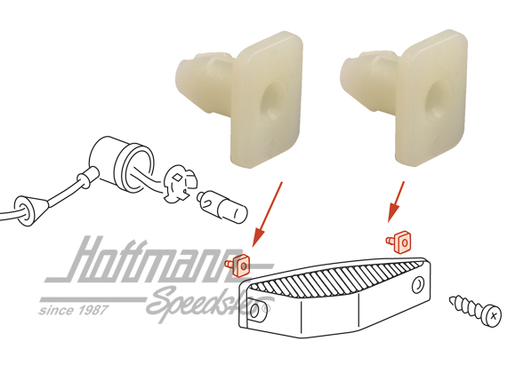 Clip, turn indicator lens/housing, 8.74- | 111 953 170 | 020-4460-40