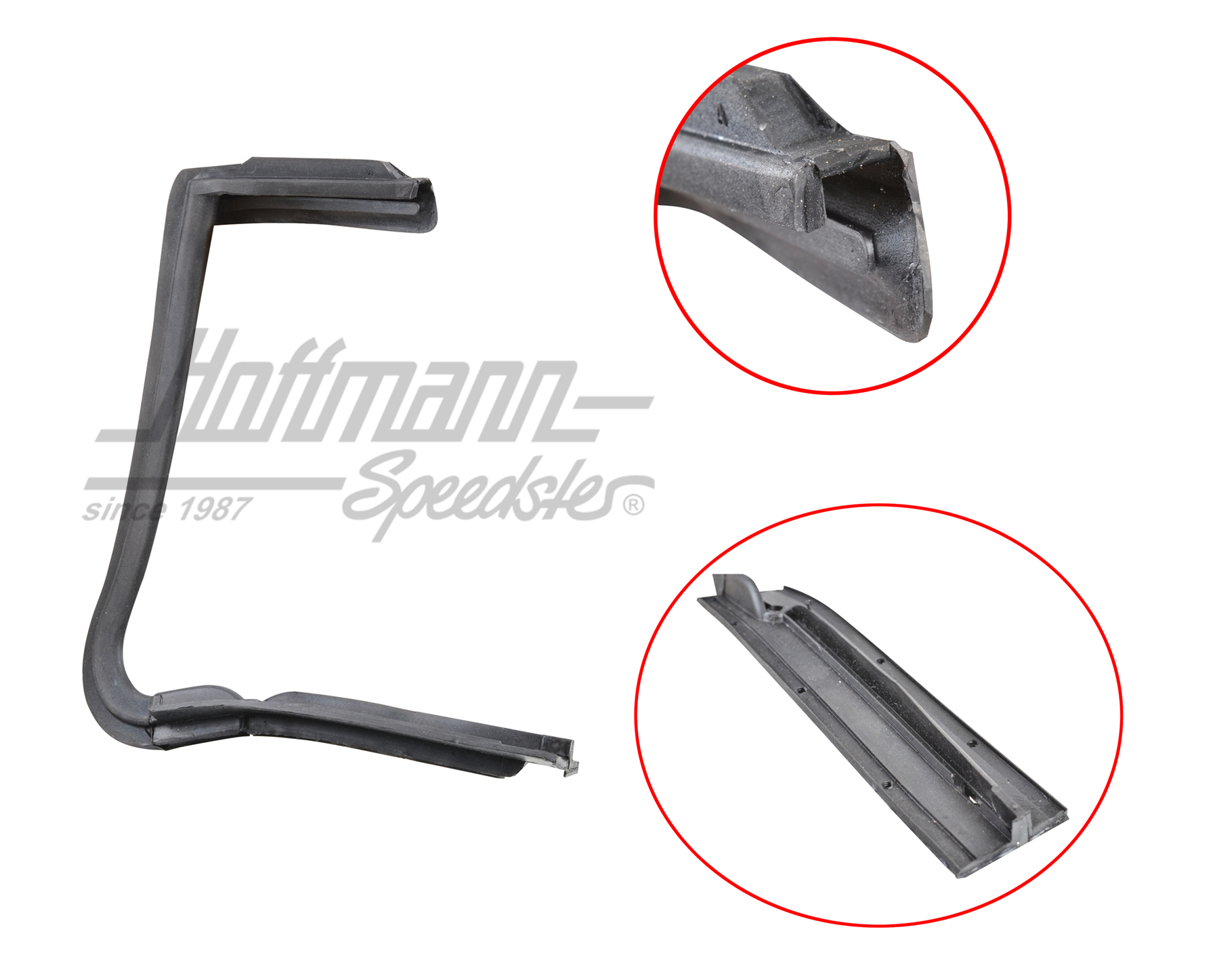 Vent-window seal, 10.52-7.64, left | 151 837 625 | 020-5051