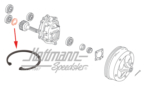 Lock ring, rear wheel bearing, 63-92 | N  012 295 1 | 089-3082-10