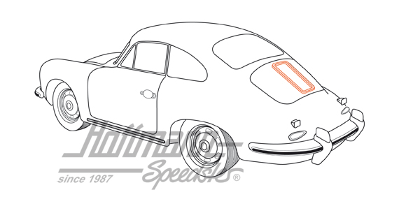 Seal, engine-hood grill, hatchback | 644 559 491 00 | 510-6540