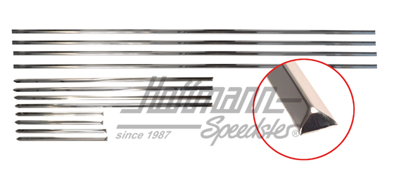 Body moulding set, Karmann Ghia, 8.55-7.59 | 141 898 497 | 060-6046