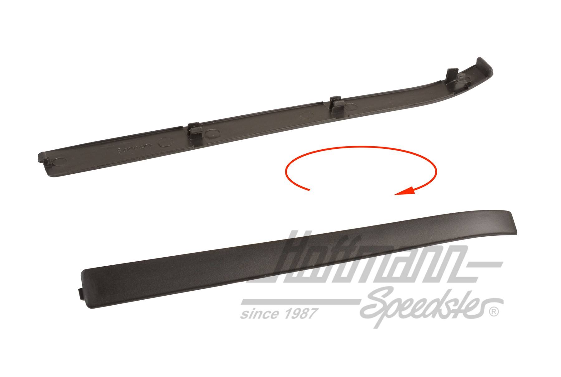 Cover, door handle, plastic, black | 191 837 239 01C | 180-0996