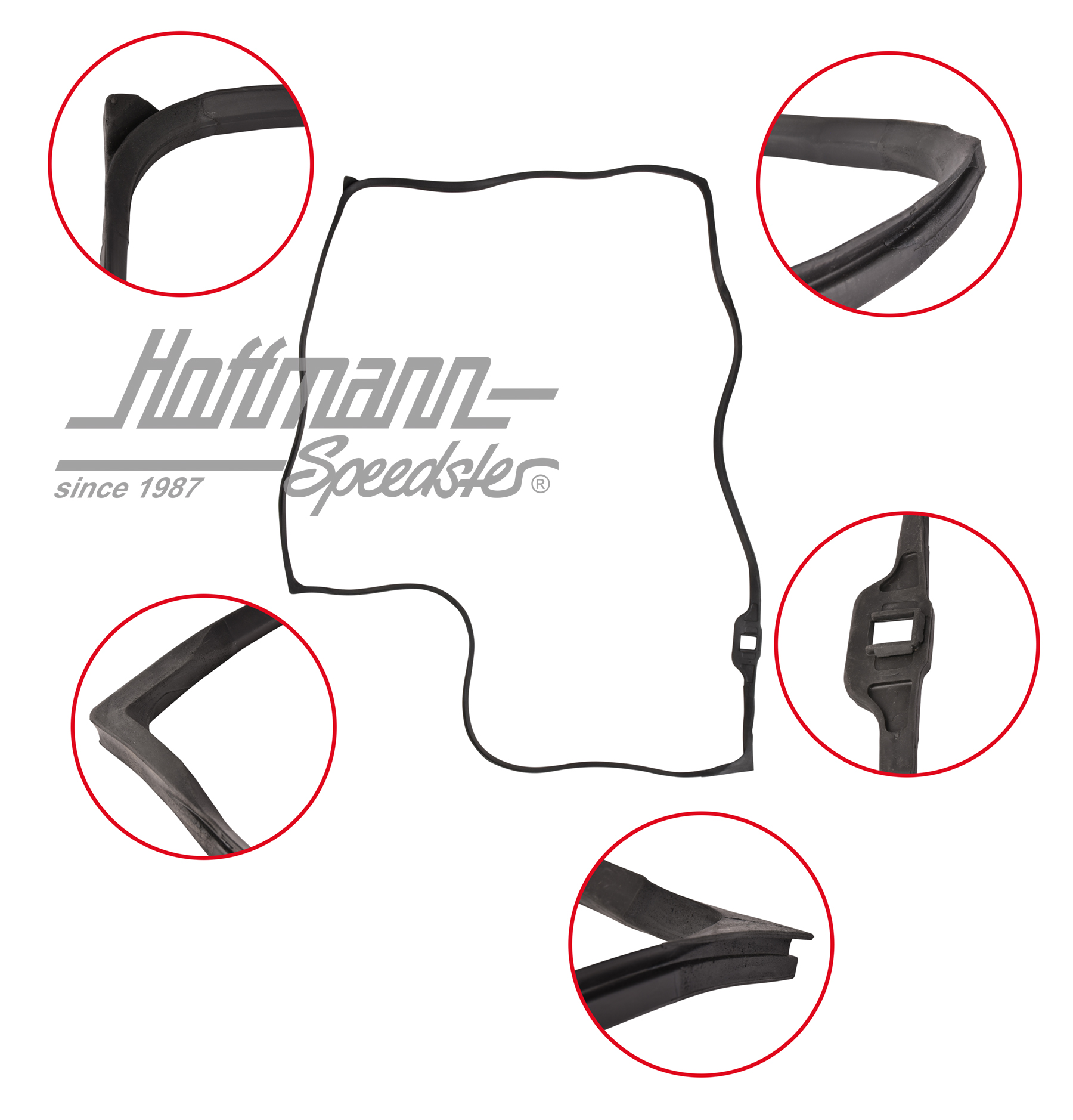 Door seal, Bus T2, 8.67-7.79, left, Top Quality | 211 831 721 D | 090-6101