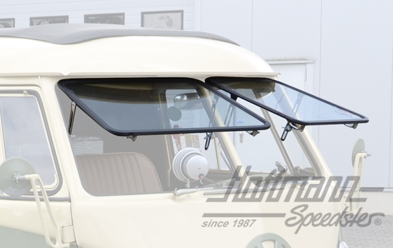 Safari-window set, front, stainless steel                                                           