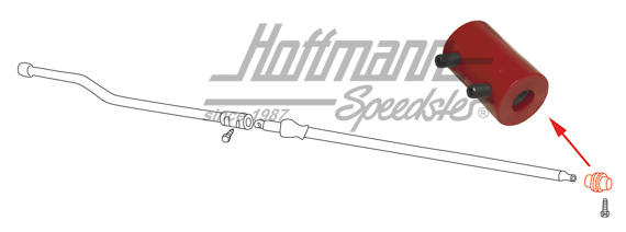 Shift-rod coupling, urethane, -9.64 | 111 711 175 B | 020-4291-03