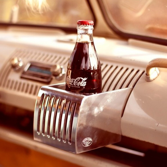 Cup holder, Bus T1, Aluminium polished                                                              