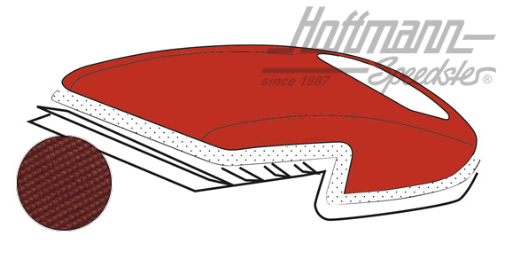 Convertible top, 4.67-11.68, Sonnenland, red |  | 060-4012-60