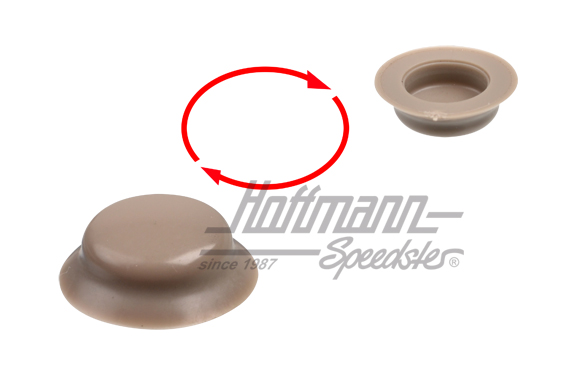 Cap, door panels (sahara) | 311 867 169  9UW | 180-1914-16