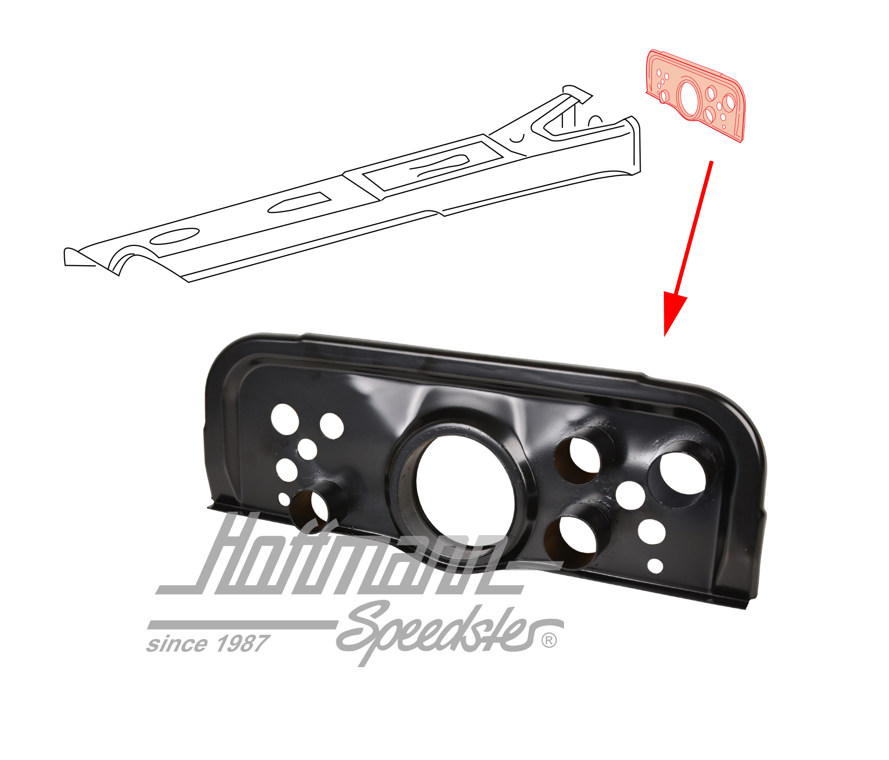 End plate, frame tunnel, 911, 69-73

 | 911 501 066 00 | 590-0074-10