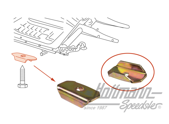 Support, chassis screw | 311 899 131 | 050-4030