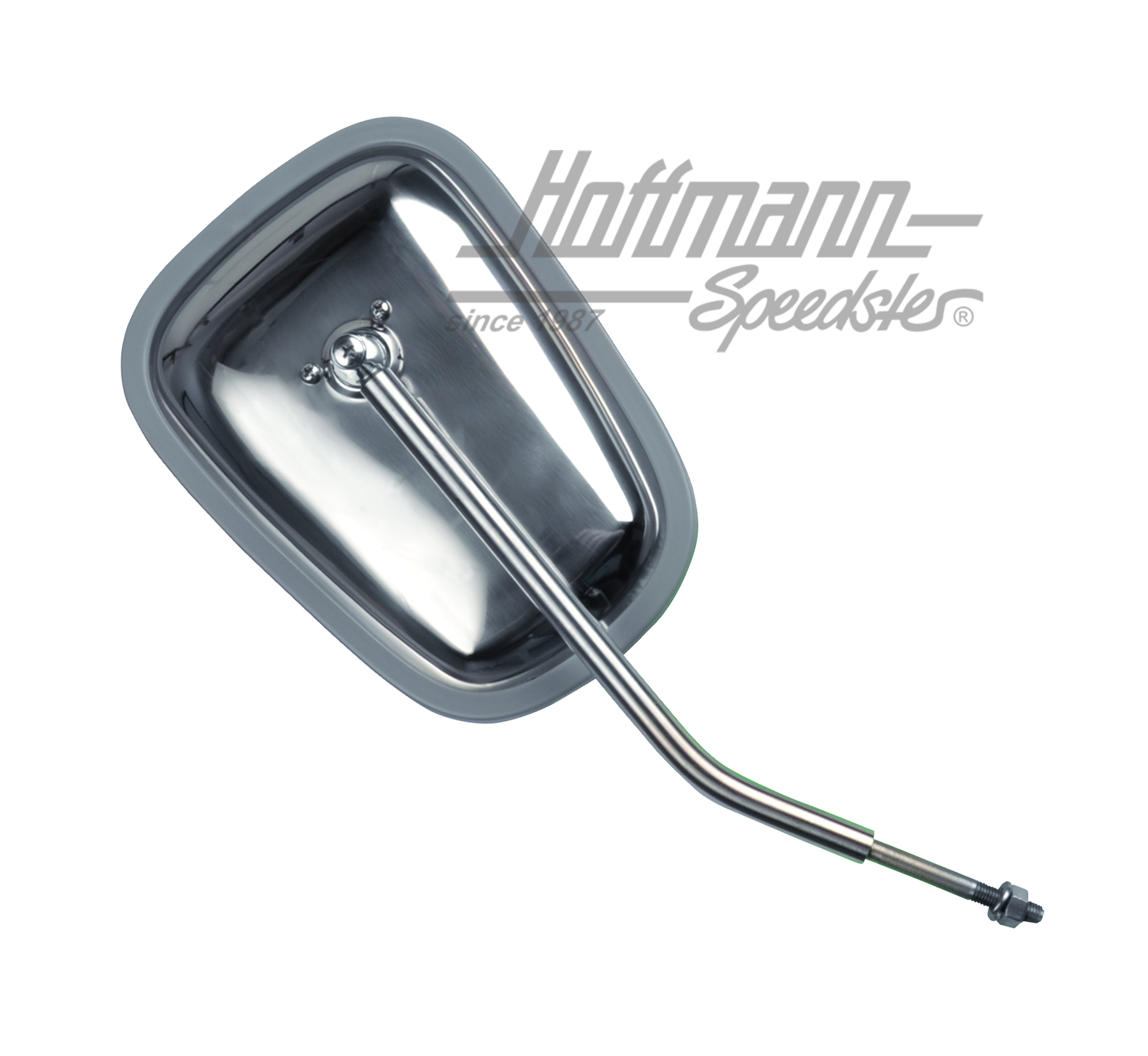 Door hinge rear-view mirror, stainless steel, left/right                                            
