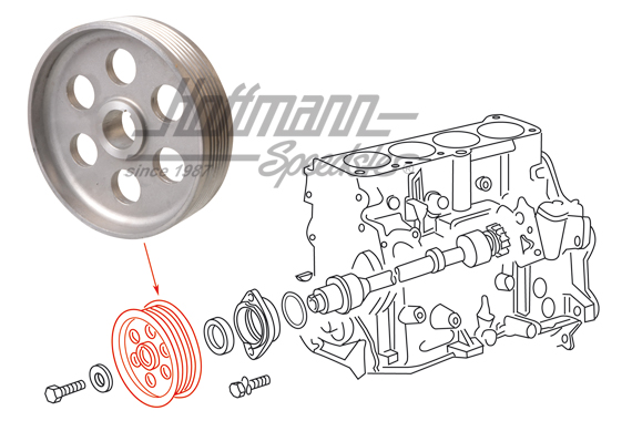 Drive wheel, intermediate shaft, Diesel | 068 115 021 A | 110-0830