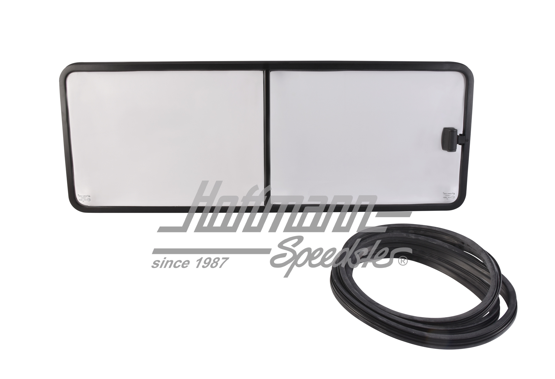 Sliding window, side panel, middle, clear, left | 237 845 707 | 090-6330-01