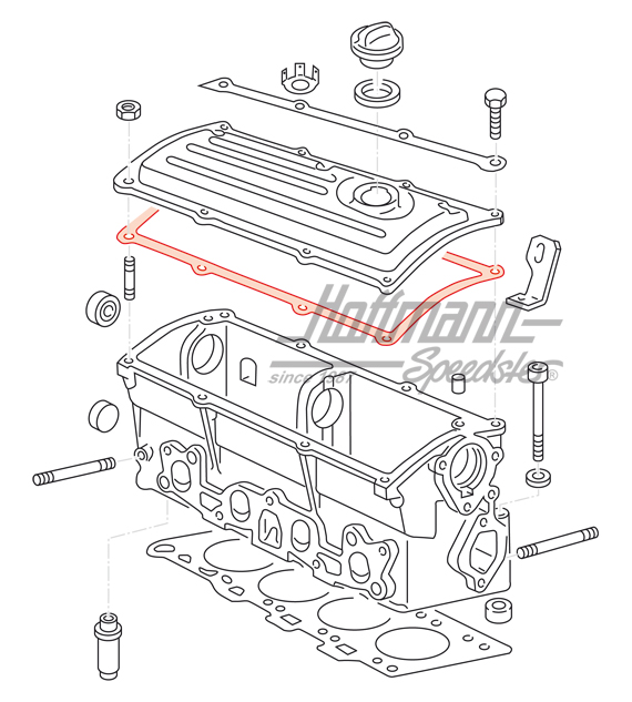 Valve cover gasket (cork), 1.0-1.3                                                                  