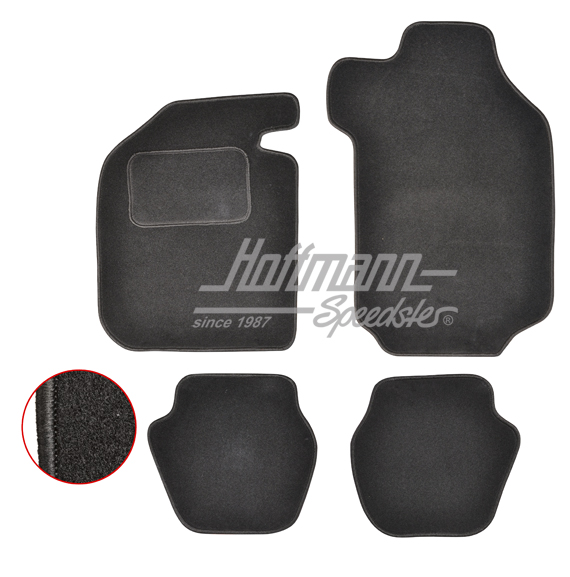 Floor mats, 75-89, Coupé, black | EQ880801 | 512-4040