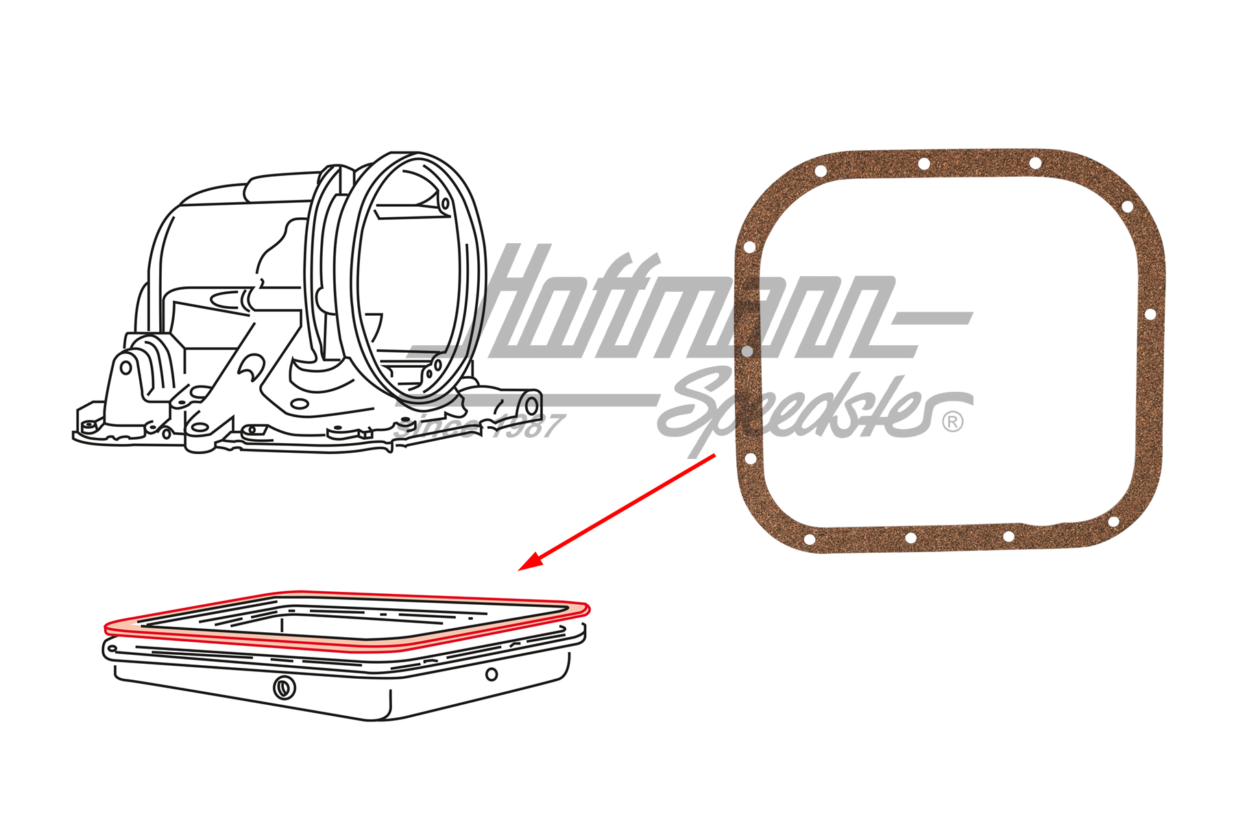 Gasket, gearbox housing, automatic transmission | 003 321 371 | 090-2790-20