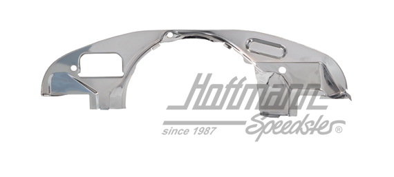 Engine tin, front, chromed, 8.70-, with doghouse | 113 119 517 | 010-1481-10