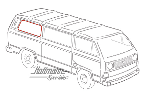 Side window seal, rear, left/right, with groove | 255 845 341 | 350-5406