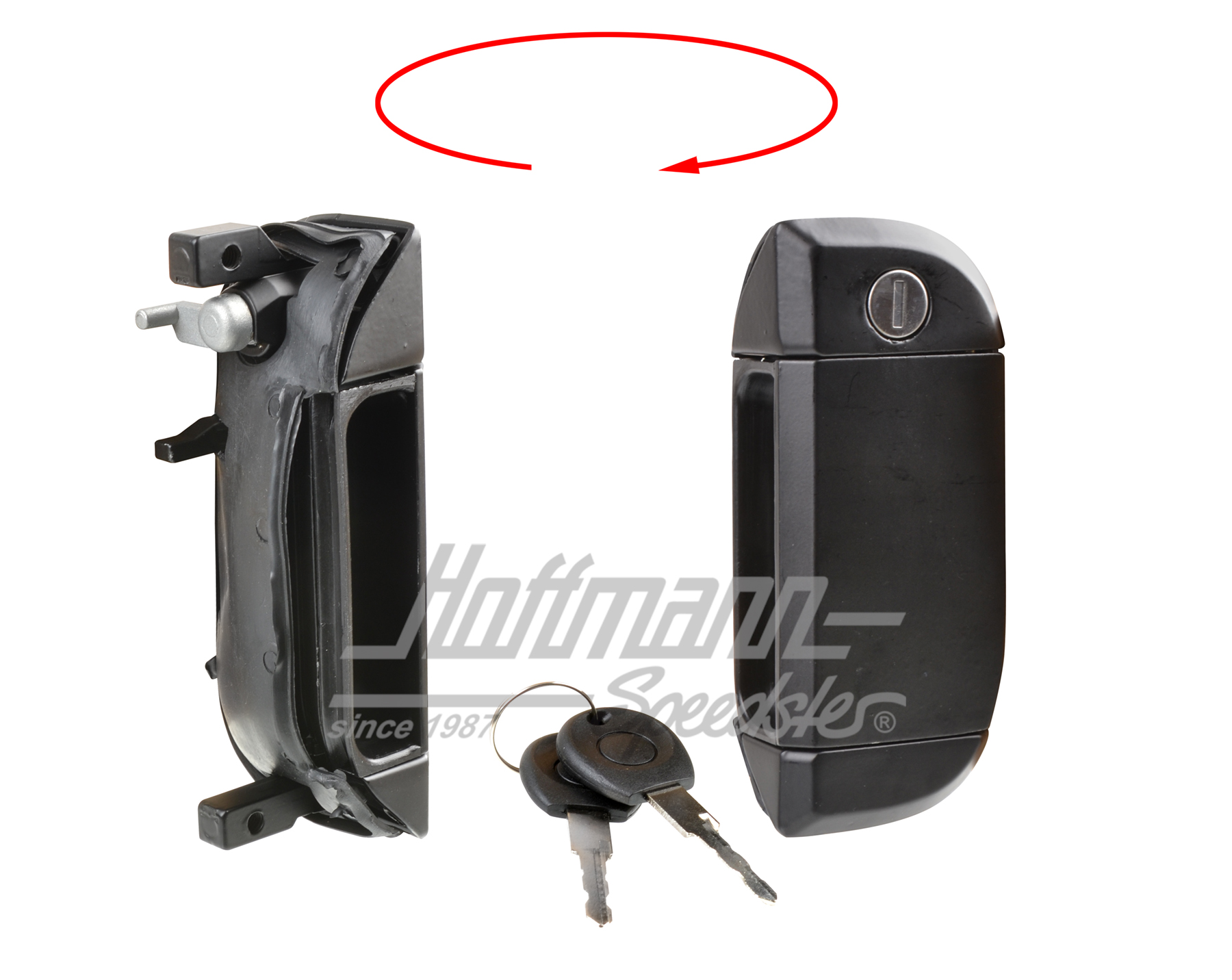Handle, hinged door, rear, Bus T4 | 701 827 561 A | 408-1040