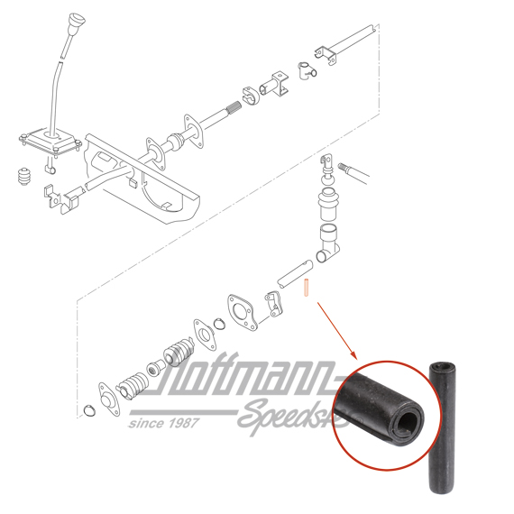 Clamping pin, selector lever, Bus T3, 82-92 | N  023 331 1 | 315-1512-10