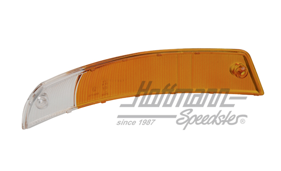 Turn-indicator lens, yellow/white, 911/912, 65-68, right                                            