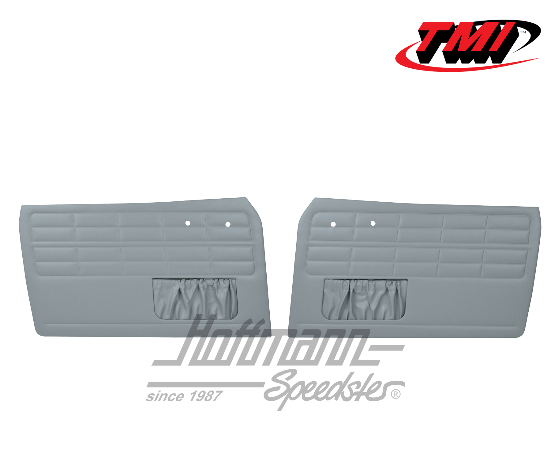 Door panels, Karmann Ghia, -7.63, grey | 10-1504-16 | 066-0020-03
