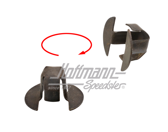 Clip, retaining rail, scraper, 8.55-7.59 | 141 837 485 A | 060-0449-15