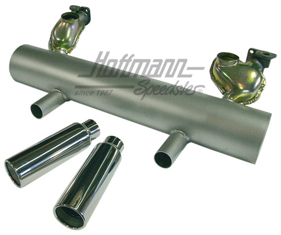 Sports exhaust "Classic style", -37KW/50HP, STAINLESS STEEL | VW 35 171 S | 020-3486