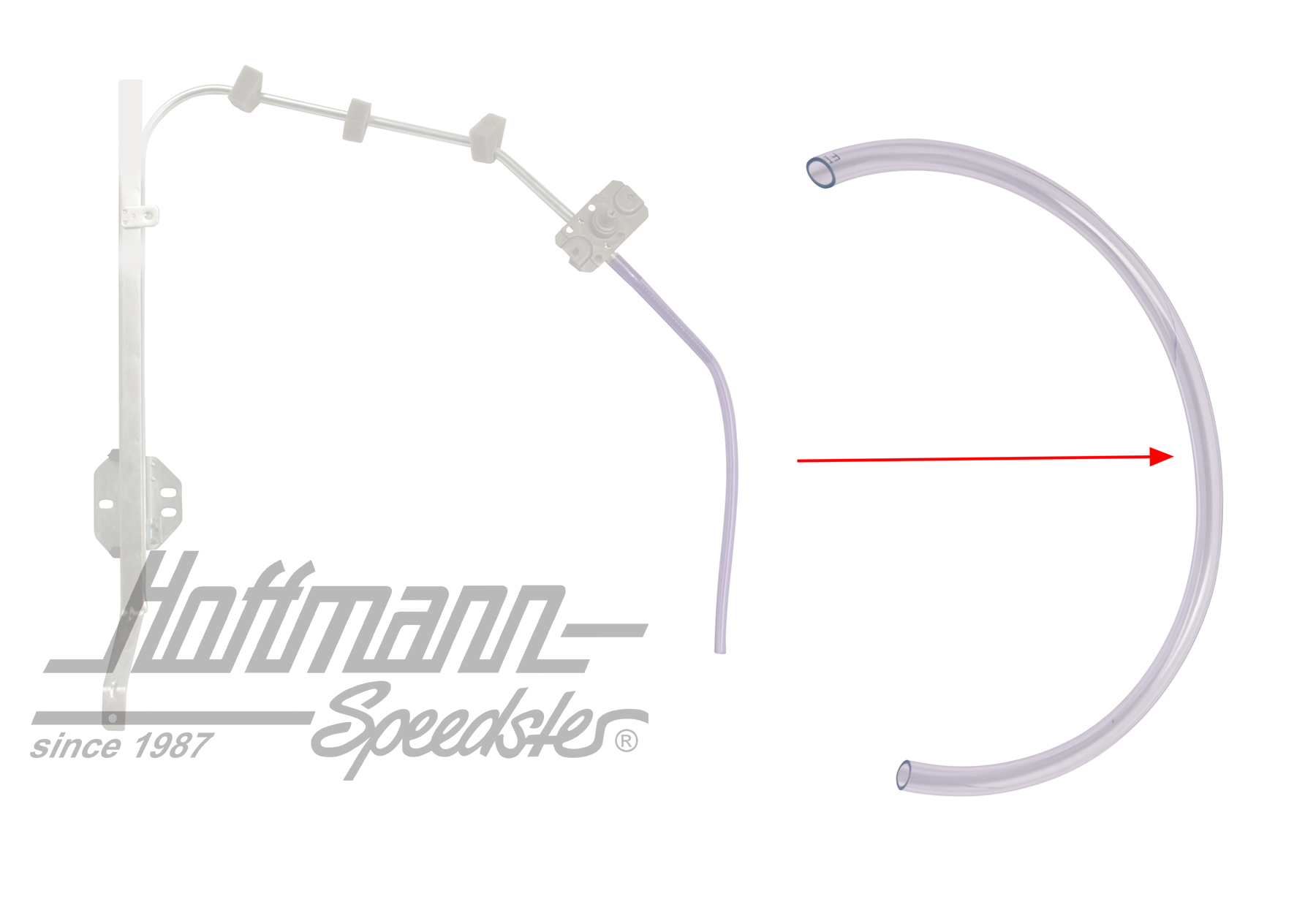 Hose, window regulator guide |  | 020-5164
