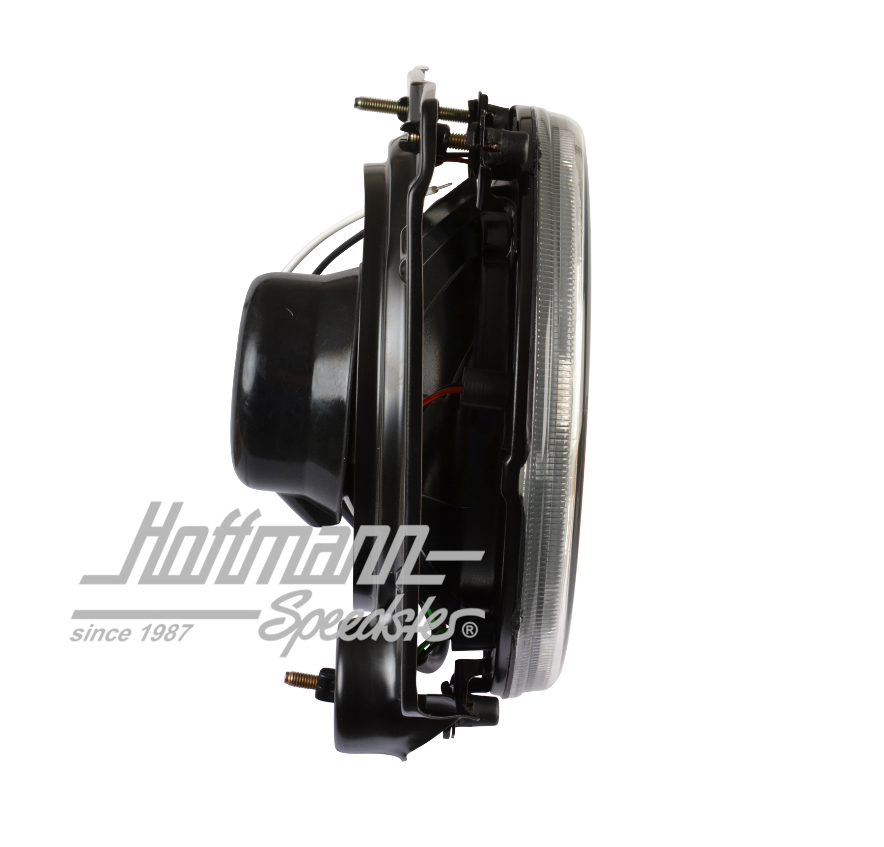 Headlight set, H4, Golf 2, clear/Angel-Eyes                                                         