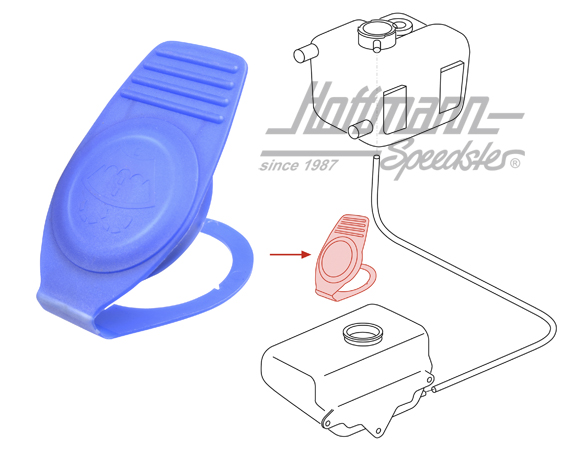 Cover, water tank, Golf 1/2, 54mm | 8D0 955 455 | 190-5530