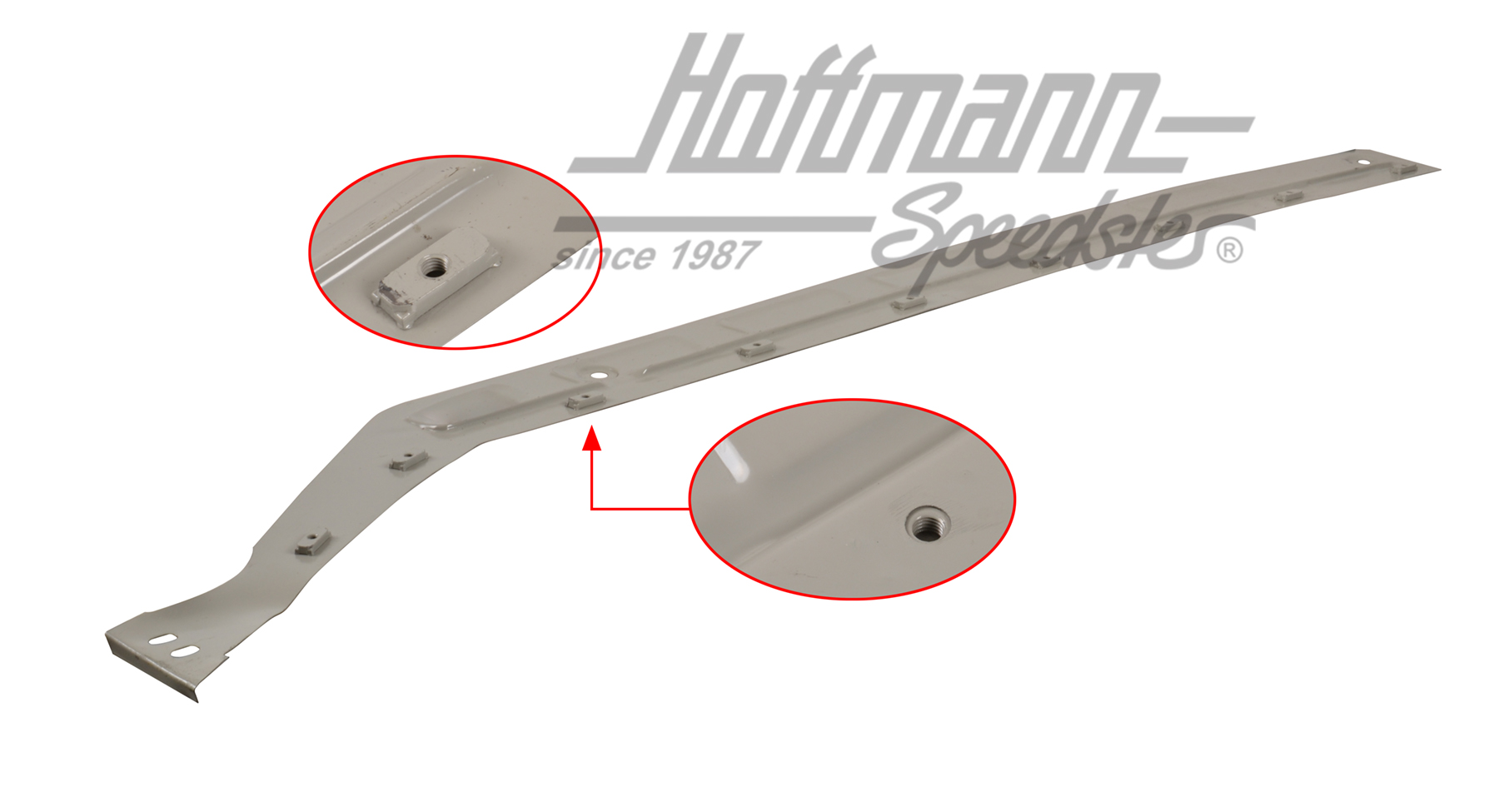 Bottom plate, heater channel, -.70, right, Top Quality | 111 801 172 C | 050-1459-02