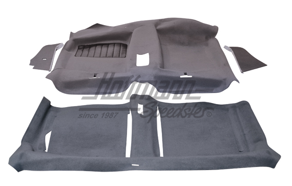 Carpet kit, Golf 1, 2-doors, grey                                                                   