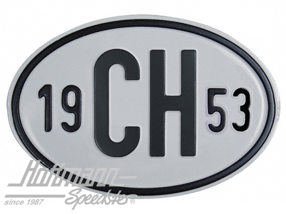 Nationality plate "CH", alu, with year 1953 |  | 020-2401-53