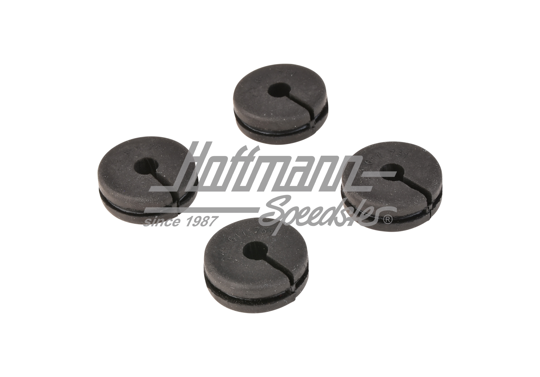 Rubber seal, brake line, 4 pieces | 211 611 751 | 020-5279-04