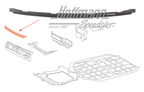 Angle plate, bumper rubber, front, 911                                                              