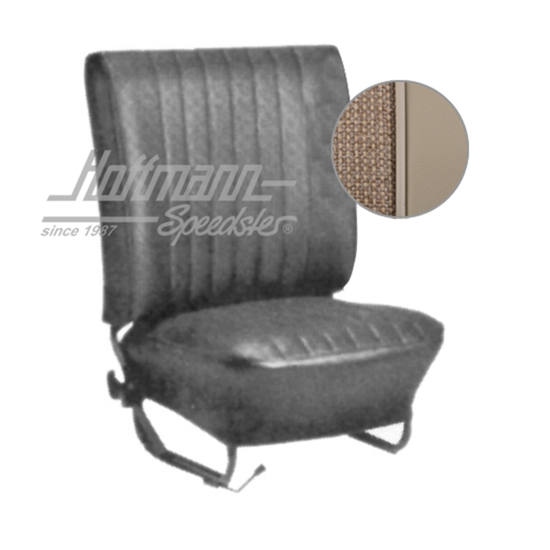 Seat upholstery, Sedan, 8.64-7.67, Tweed, beige/off-white | 43-1124-15-74 | 055-5550-40