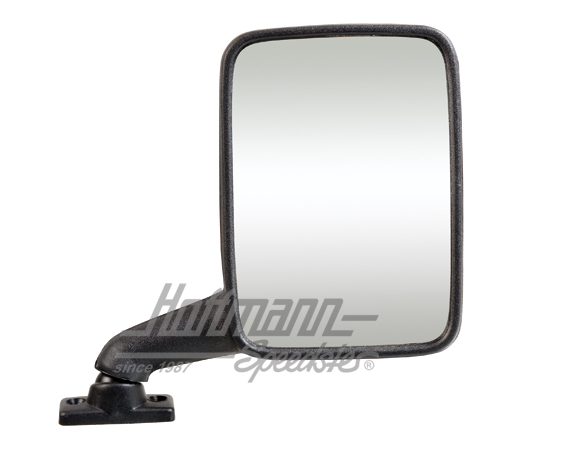 Rear-view mirror, Bus T3, black, plastic, right | 251 857 514 | 370-5115-02